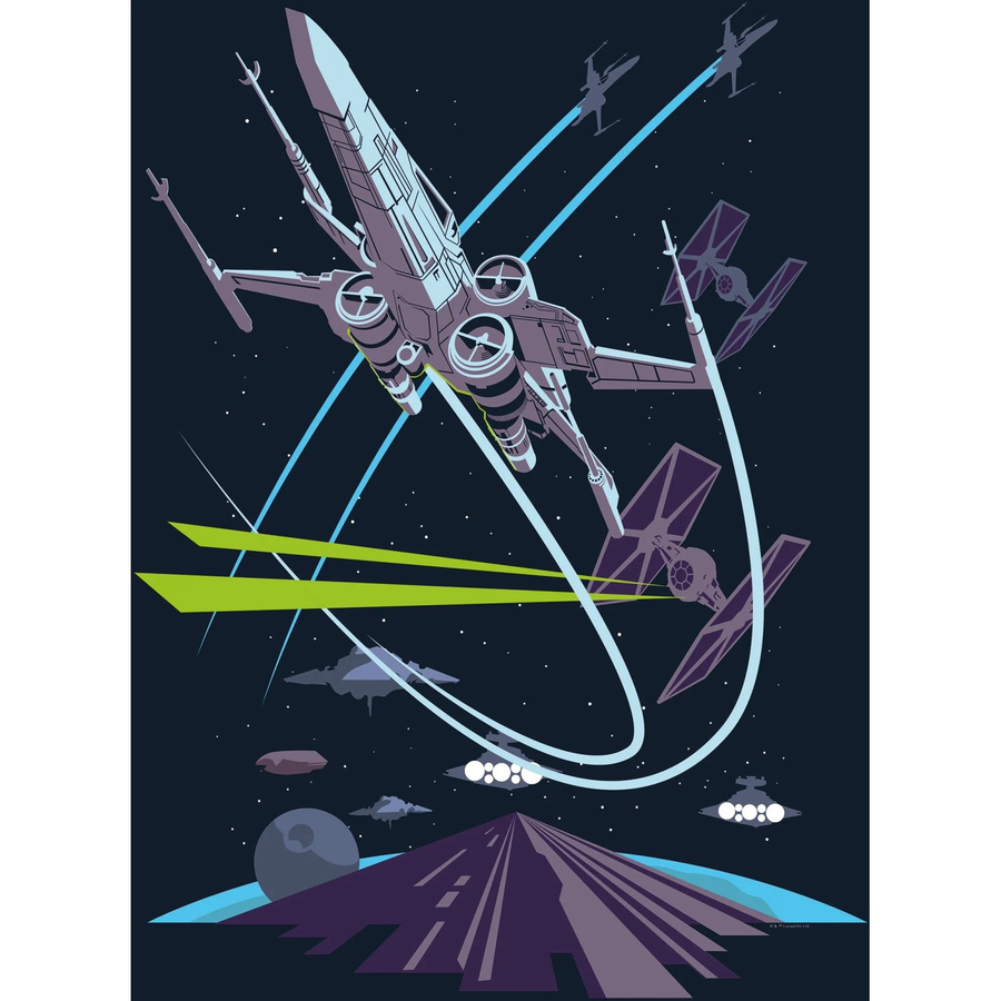 Komar Wandbild Star Wars X-Wing Paper Poster Multicolor B: 50 cm, H: 70 cm - Bild 2