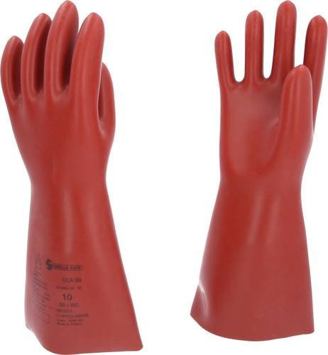 KS Tools Elektriker-Schutzhandschuhe Klasse 00 in Rot, Größe 10 - Bild 1