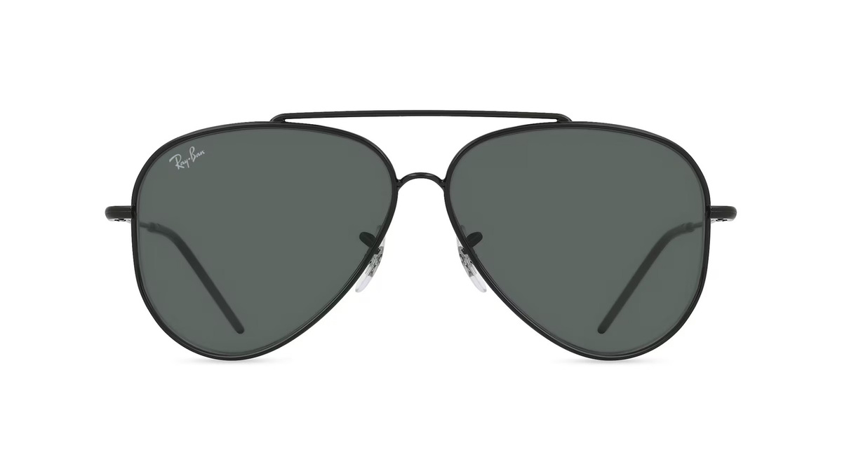 Ray-Ban RBR0101S Sonnenbrille Aviator, Vollrand, Metall, Unisex, schwarz, grau - Bild 1