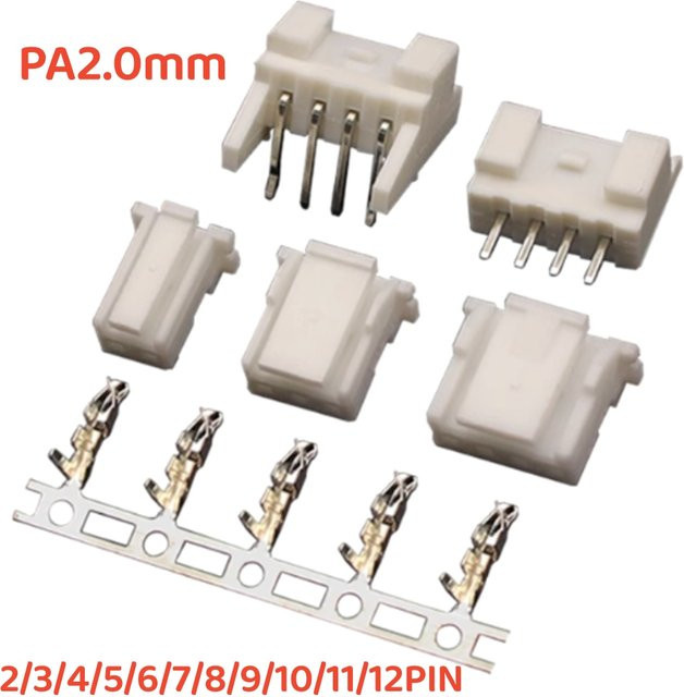 JST PAP-V-S PA2,0 Nadelgehäuse Buchsenklemmen in Weiß mit 2,0 mm Rastermaß - Bild 1
