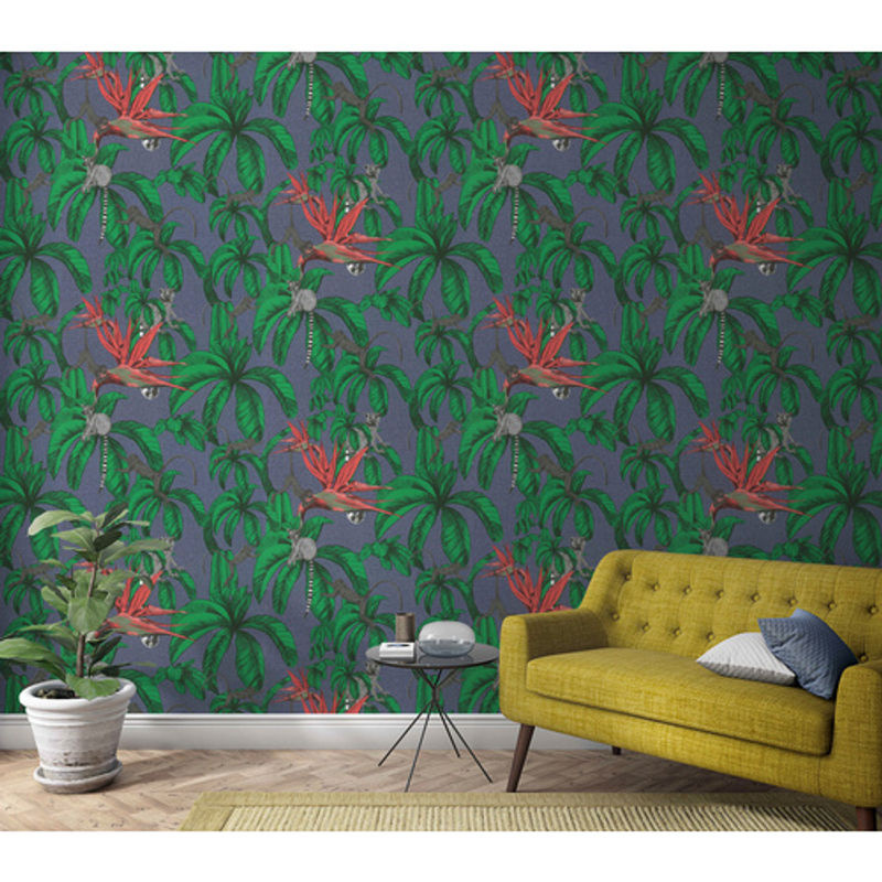 Marburg Vliestapete Natural Vibes mit botanischem Dschungel-Motiv in Blau und Grün - Bild 3
