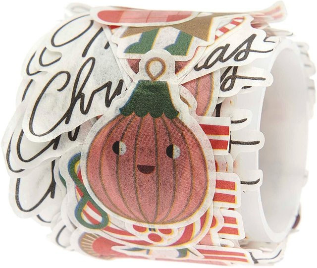 Rico Design Paper Poetry Washi Sticker Figuren Christmas Rocks mit 200 Stück - Bild 1