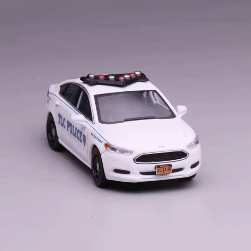 MASSDI Mondeo Polizei-Legierungsauto-Modell, 1:64 Maßstab, Metall, Weiß - Bild 2