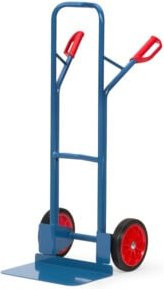 Fetra Stahlrohr-Sackkarre B1326V in Blau mit Vollgummibereifung und 300 kg Tragkraft - Bild 1