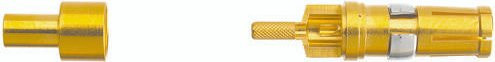 HARTING Koaxialkontakt 09 69 182 7232 aus Kupferlegierung in Gold - Bild 1