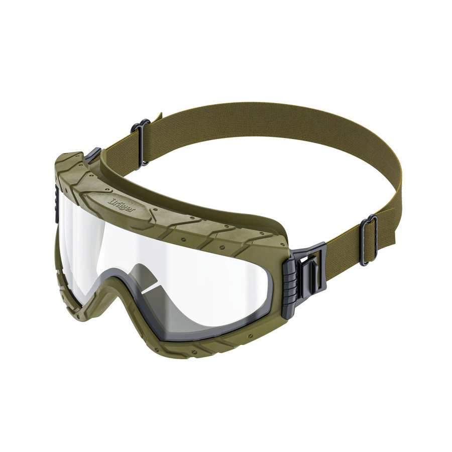 Dräger Vollsichtbrille X-pect 4900 in Olive mit klarem Sichtbereich - Bild 2