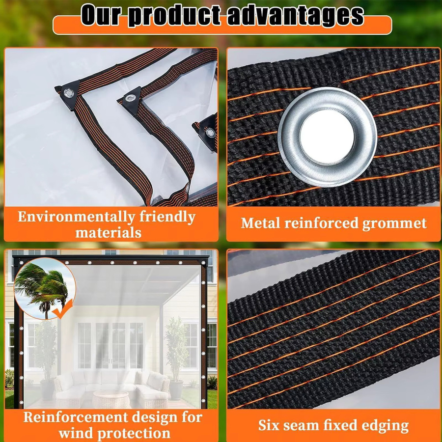Transparente und wasserdichte Polyethylen-Plane als robuster Outdoor-Schutz für dein Gewächshaus oder Terrassendach - Bild 5