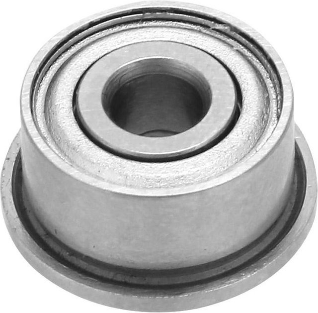 10 Stück Fishine Doppelseitig geflanschtes Rillenkugellager aus Stahl in Silber, B/D/H: 3 x 9 x 5 mm - Bild 1