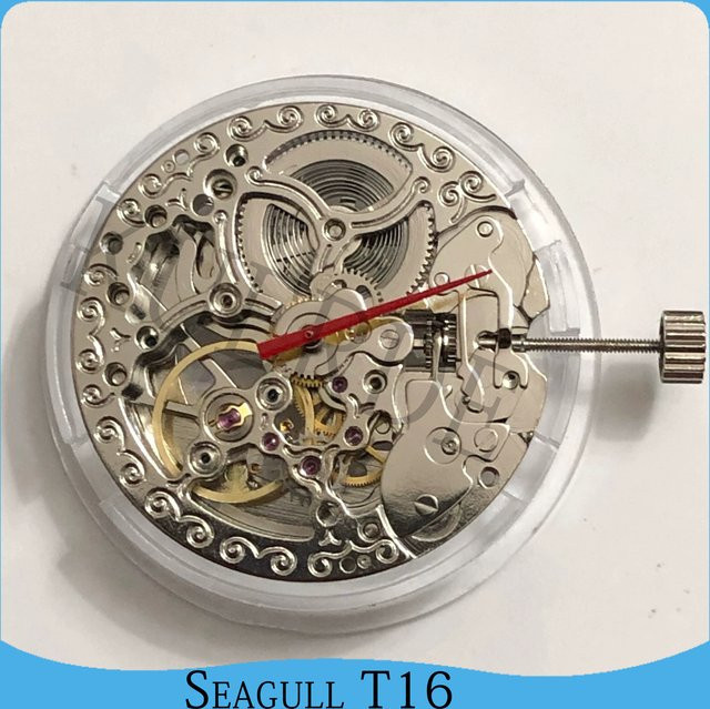 Seagull Uhrwerk, Automatik, Skelettwerk, Messing, Weiß, Unisex - Bild 1