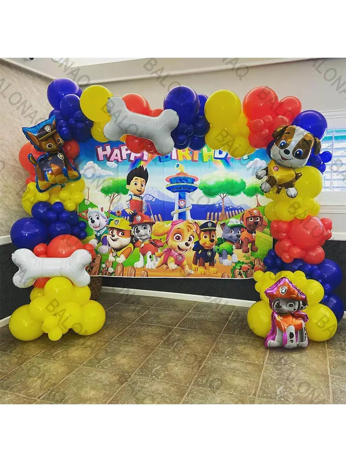 Paw Patrol Luftballon Set mit 83 Stück für die Geburtstagsparty Dekoration im Hundethema, Mehrfarbig - Bild 3