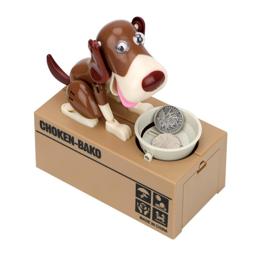 HOME LOVER Roboterhund Spardose braun aus Kunststoff - Bild 2