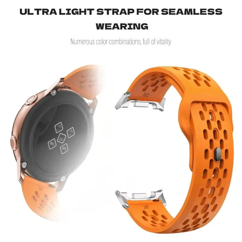 Samsung Uhrenarmband Silikon, orange, Unisex - Bild 3