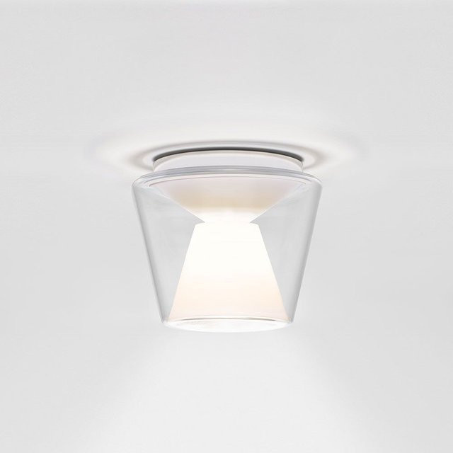 Serien Lighting Annex Ceiling L LED-Deckenleuchte mit klarem Glasschirm und opalem Reflektor, Durchmesser: 27,5 cm, Warmweiß 3000K - Bild 1