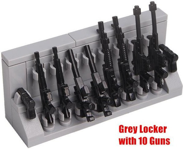 Kidsly MOC Militär Waffen Rack, Bausteine, Zubehör, ab 3 Jahren - Bild 1