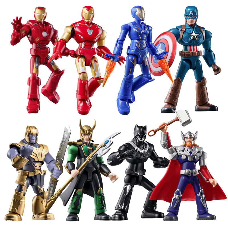 BLOKEES Marvel Avengers Galaxy 1 Blindbox Baustein, Actionfigur, 9-teiliges Set - Bild 2