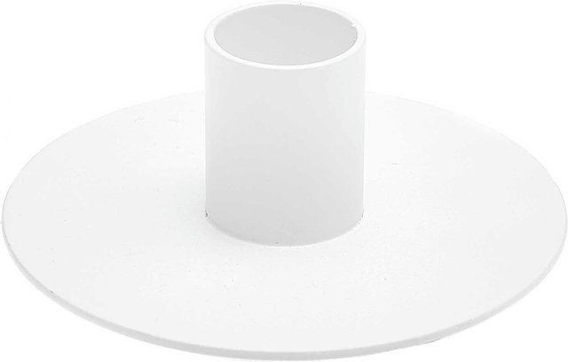 Rico Design Kerzenständer aus Metall in Weiß für Stabkerzen und Spiralkerzen, Durchmesser: 3,3 cm - Bild 1