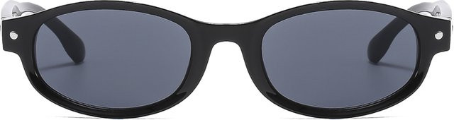 Owl City Sonnenbrille, oval, Vollrand, Kunststoff, schwarz, Damen - Bild 1