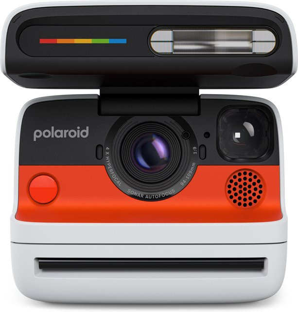 Polaroid Flip Sofortbildkamera in Weiß inklusive 8 Color Films und USB-C Anschluss - Bild 1