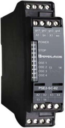 Sicherheitsschaltgerät Pepperl+Fuchs PSE2-SC-02 in Schwarz mit 24 V/DC Betriebsspannung - Bild 1