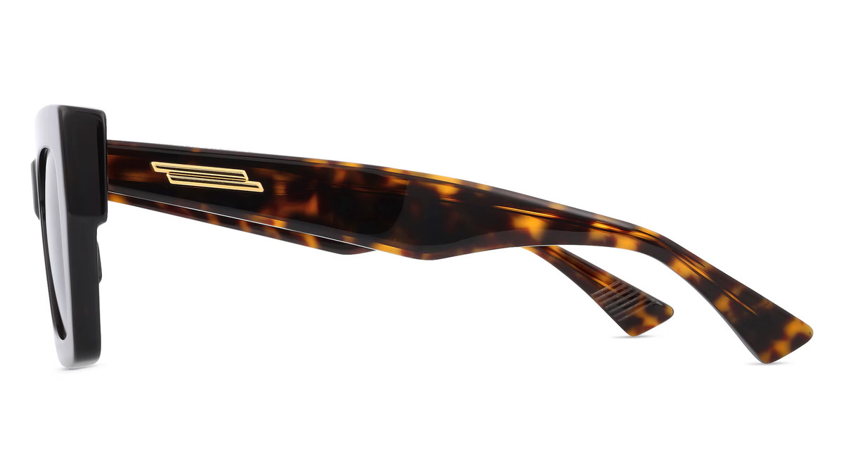 Bottega Veneta BV1212S Sonnenbrille, Vollrand, Quadratisch, Acetat, Unisex, braun - Bild 2