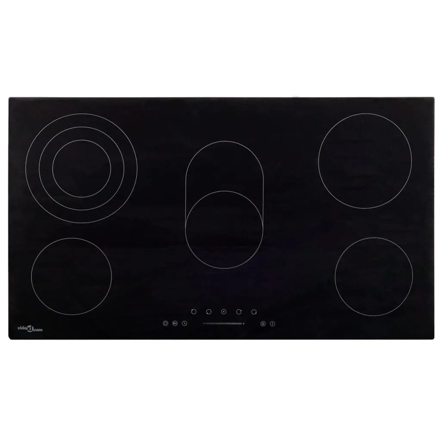 vidaXL Glaskeramik-Kochfeld in Schwarz mit 5 Kochzonen, Touch Control und 8500 W Leistung, Breite: 77 cm - Bild 2