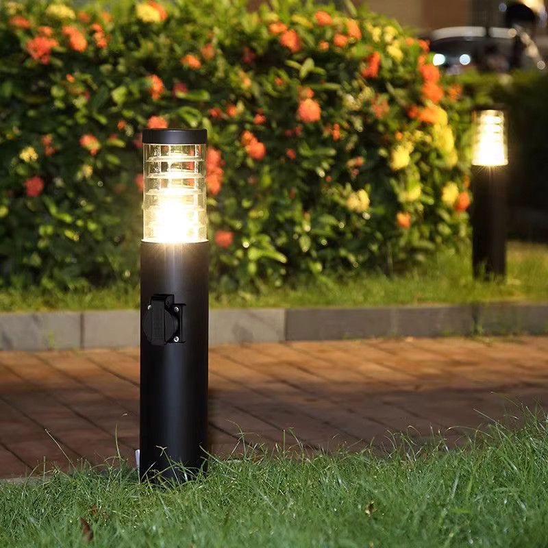 Ynhaw Wasserdichte Aluminium-Stehlampe für den Außenbereich mit E27-Fassung zur Garten- und Landschaftsbeleuchtung - Bild 4
