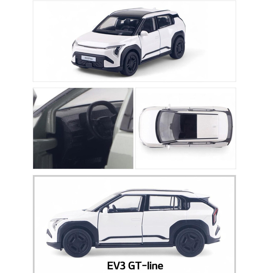 WELLY Kia EV3 Die-Cast Modellauto Maßstab 1:38 Blau Grün - Bild 2