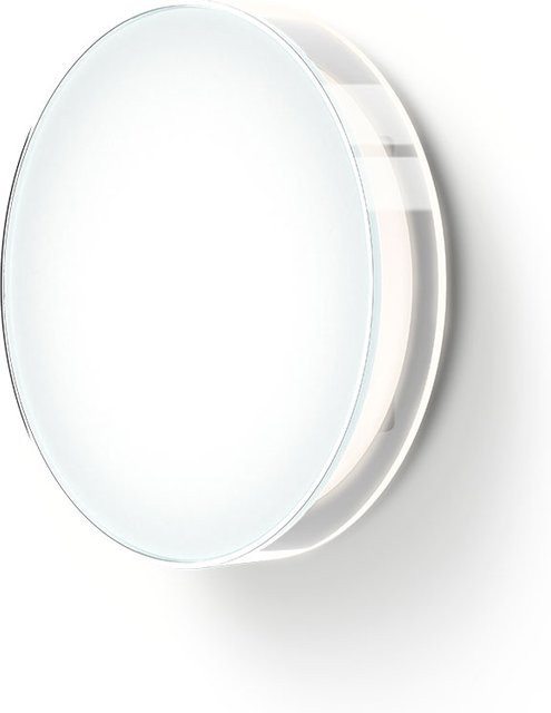Serien Lighting Lyd Wall LED-Wandleuchte aus Glas und Aluminium in Weiß und Silber mit warmweißem Licht (3000K) - Bild 1