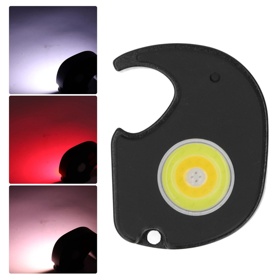 KONNWEI COB Wiederaufladbare Schlüsselanhängerleuchte mit Flaschenöffner und tragbarer Mini LED Typ C Taschenlampe - Bild 3