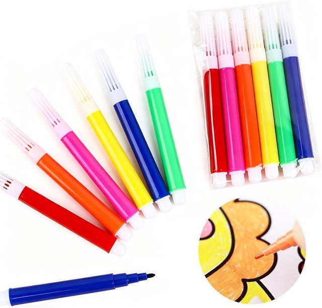 TMZ Mini-Graffiti-Aquarellstifte bunte Malmarker zum Zeichnen, Höhe: 8,5 cm - Bild 1