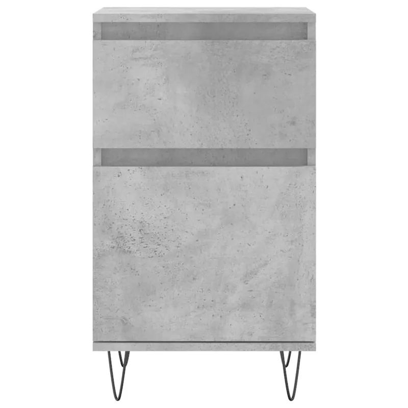 Vidaxl Kommode im Industrial Design aus Holzwerkstoff und Metall, Grau, B: 40 cm, T: 35 cm, H: 70 cm - Bild 4