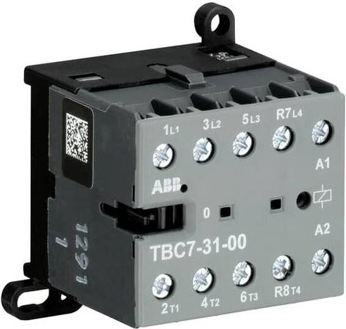 ABB TBC7-31-00-62 Kleinschütz mit 3 Schließern und 1 Öffner, 5.5kW, Grau - Bild 1