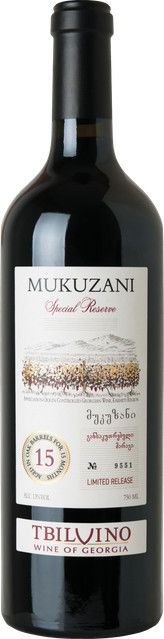 Tbilvino Mukuzani Special Reserve 2021 Rotwein, Saperavi, Georgien, trocken, 0,75 l - Bild 1