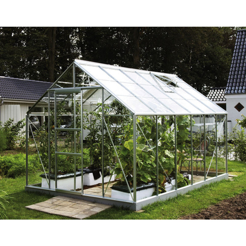 VITAVIA Gewächshaus Merkur mit 9,9 m² aus Aluminium und ESG Glas in Silberfarben - Bild 3