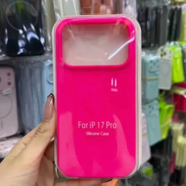Apple Flüssig-Silikon-Schutzhülle für iPhone 18 17 Pro Max 17E Air 16 15 14 13 in Bonbonfarben, sturzsicher, Multicolor und Pink - Bild 1