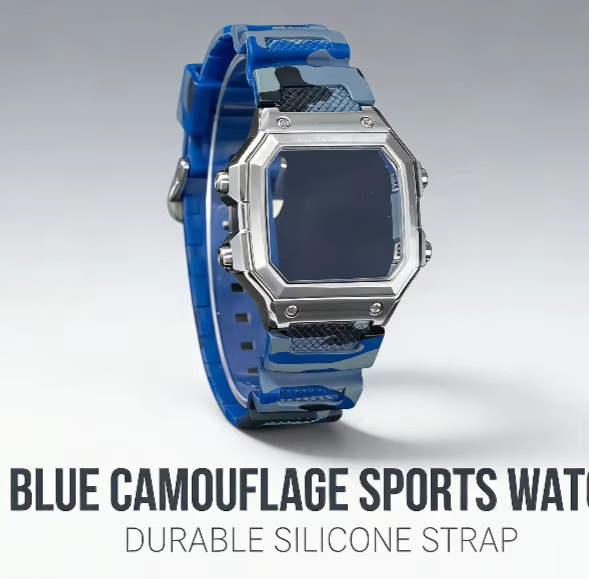 Casio Uhrenarmband Silikon, Edelstahl, 18mm, Unisex - Bild 2