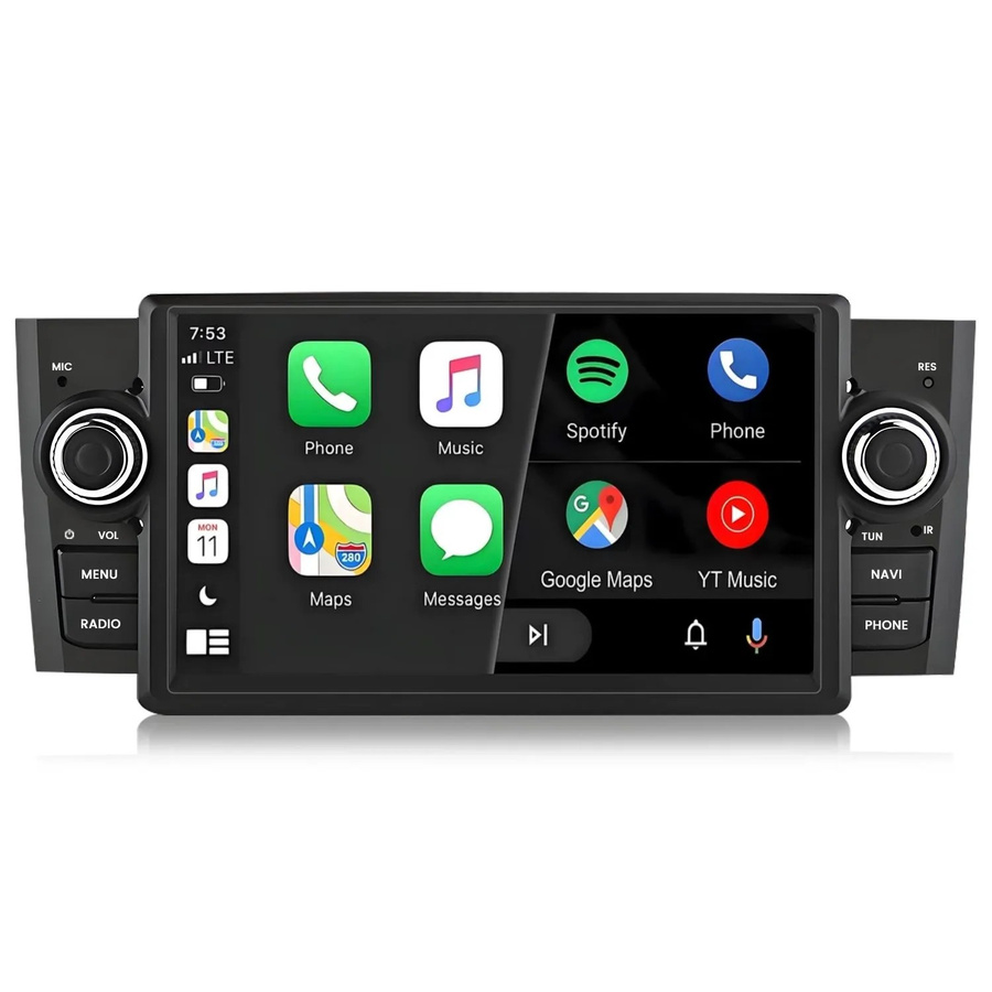 Junsun Autoradio für FIAT Grande Punto Linea mit Bluetooth, Wi-Fi und GPS in Schwarz - Bild 2