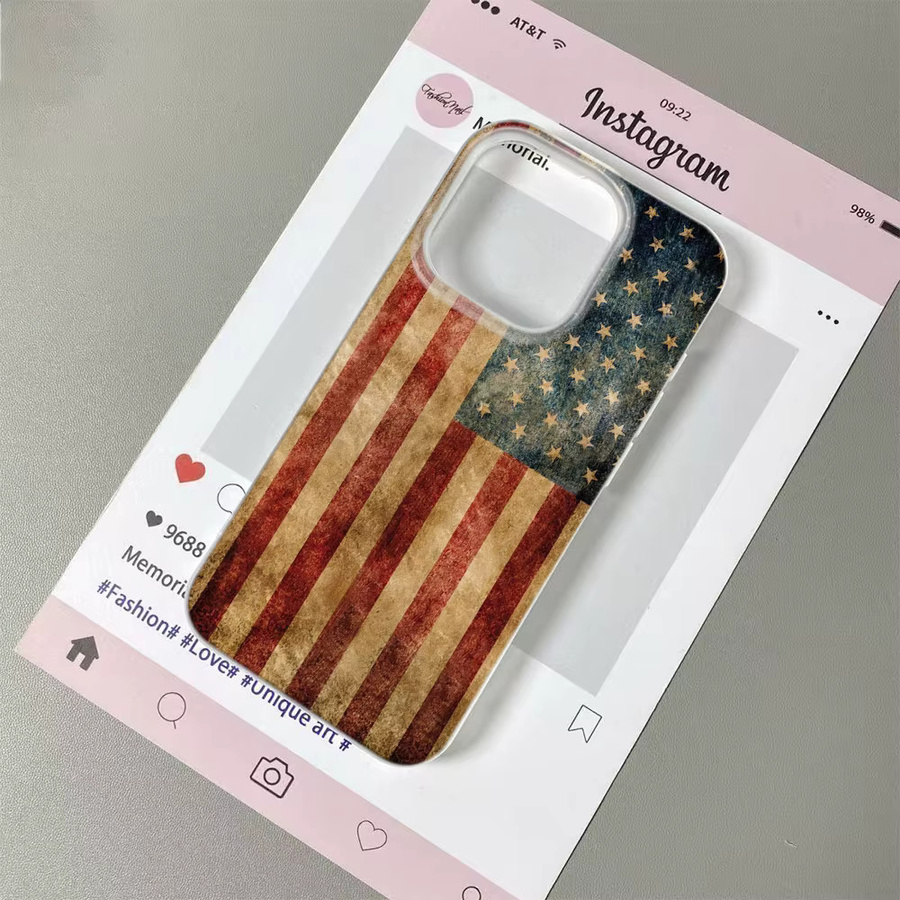 Xiaomi Handyhülle mit Retro USA und UK Flaggen Design und Feder-Textur in Multicolour für Redmi Note 15 14 13 12 11 10 9 8 Pro Plus 4G 5G - Bild 2