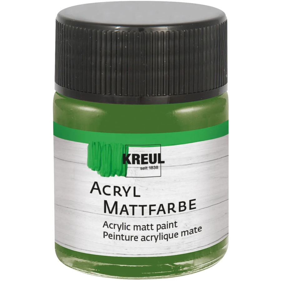 Kreul Acrylfarbe Matt Olivgrün 50 ml - Bild 2