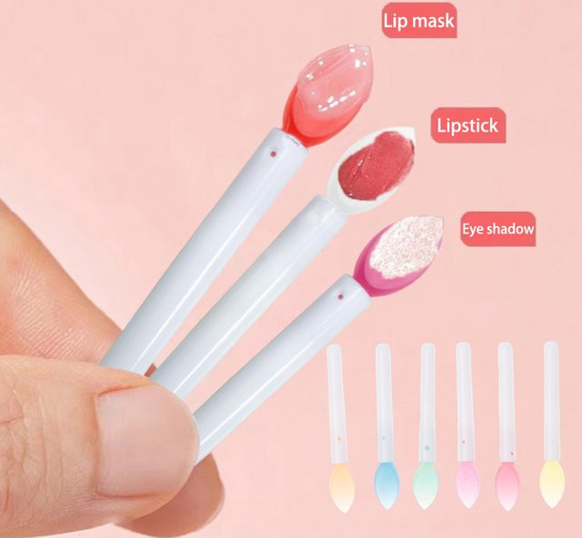 Silikon Lippenstift Pinsel, 5er Set, Lippenstift Applikator Mikro Bürste - Bild 1