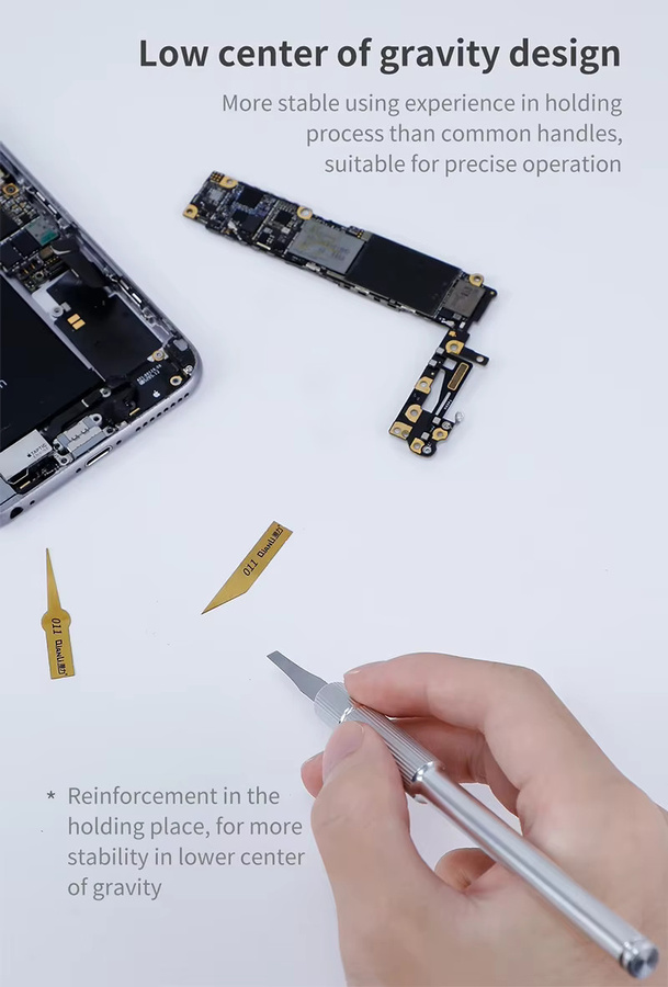 QIANLI IHilt 012 Skalpellmesser aus Aluminiumlegierung für professionelle Telefonreparatur und IC-Arbeiten - Bild 2