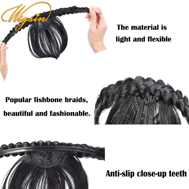 Clip-in-Haarverlängerung Air Bangs, synthetisch, Damen - Bild 3