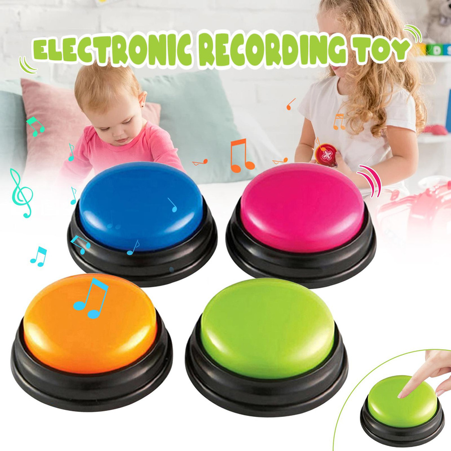 TOMTOP JMS Sprachaufzeichnungs-Soundtaste Interaktive Antworttasten 4er Pack bunt - Bild 4