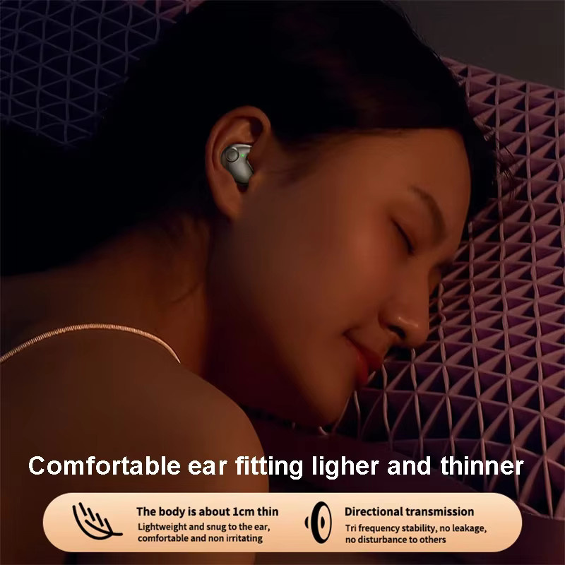Kebidumei Unsichtbare Schlaf-Kopfhörer in Weiß mit Bluetooth 5.3, IPX5 wasserdicht und Rauschunterdrückung als kabellose In-Ear Headsets mit Touch-Control - Bild 5