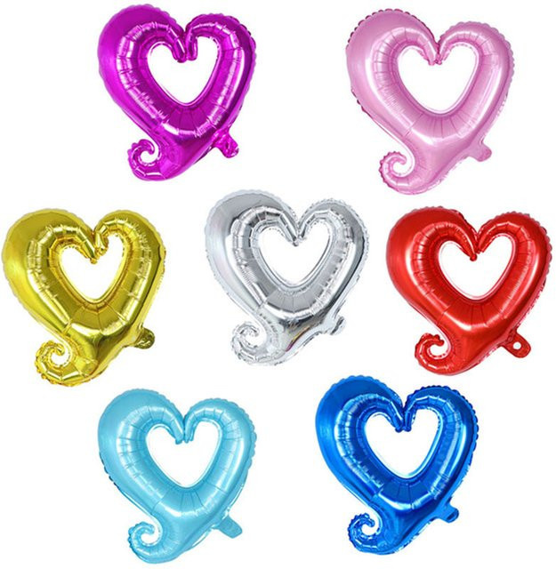 10er Set LQVYI Herz-Folienballons in Herzform für Hochzeit, Geburtstag und Valentinstag, 45,72 cm - Bild 1