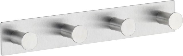 Wenko Hakenleiste Celano Quadro aus Edelstahl in Silber mit 4 Haken - Bild 1