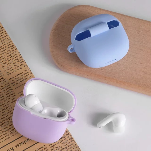 Silikon Schutzhülle mit Haken für Xiaomi Redmi Buds 6 Lite in Einfarbig - Bild 1