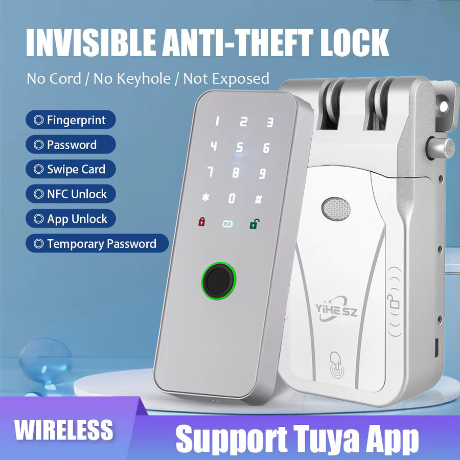 YiHESZ Smart Lock Wafu 026 mit Fingerabdruck, Passwort und 433 MHz Fernbedienung sowie Dual Motor und Backup Batteriesystem - Bild 2