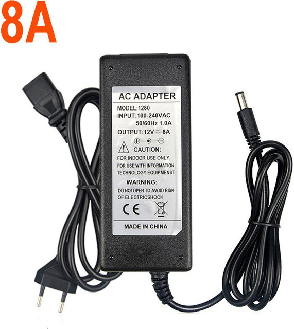 CHNAITEKE 12V Netzteil Transformator als AC/DC Konverter für LED-Beleuchtung, Schwarz - Bild 1