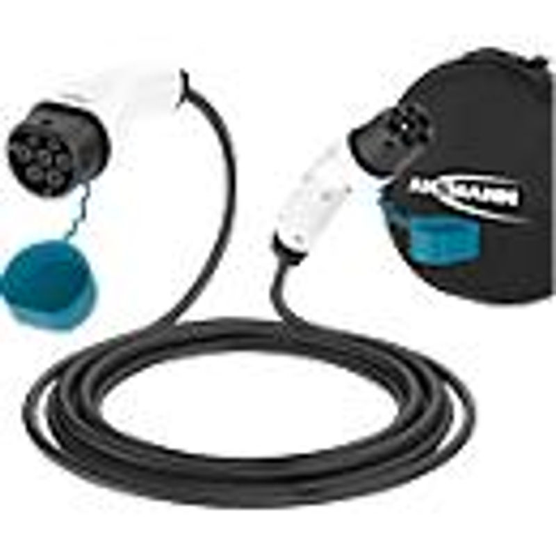 Ansmann eMobility Autoladekabel Typ 2, 11 kW, 7,5 m, anthrazit-blau-weiß - Bild 5